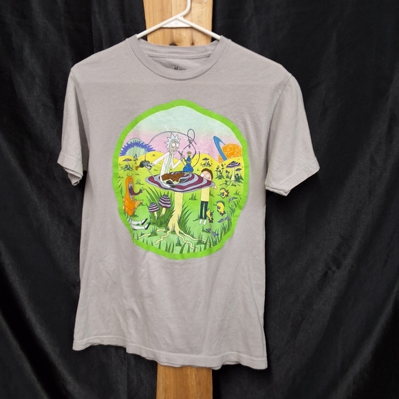Grey Ricky and Morty size mens medium short sleeve crew neck t shirt - Picture 12 of 13